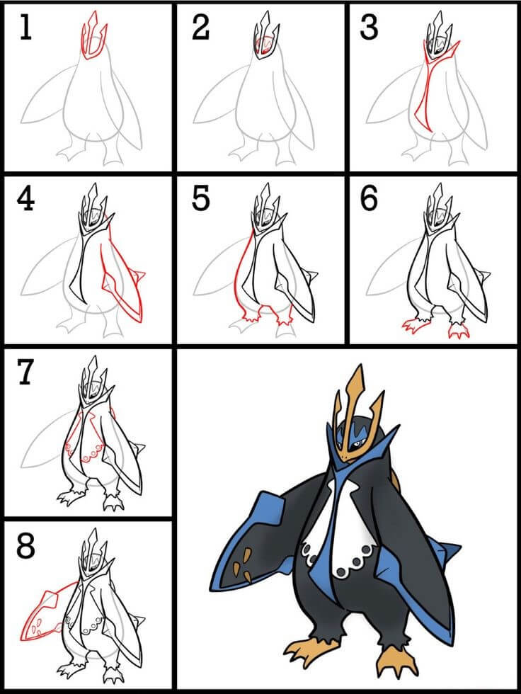 Empoleon dessin