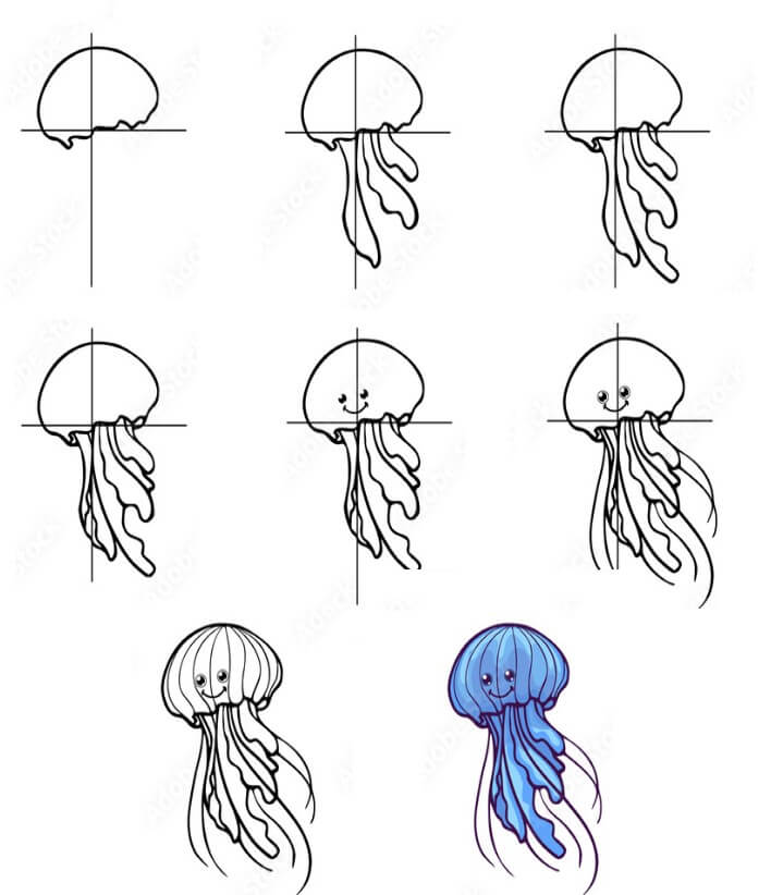 Euphorie des méduses dessin
