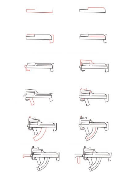 Groza pistolet dessin