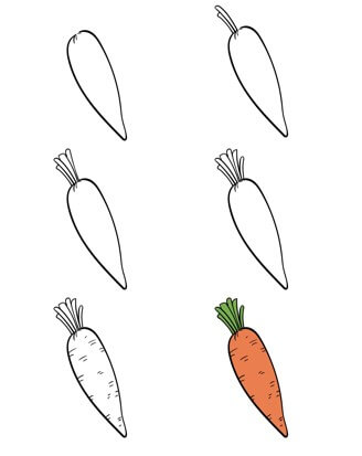 Idée de carotte 15 dessin