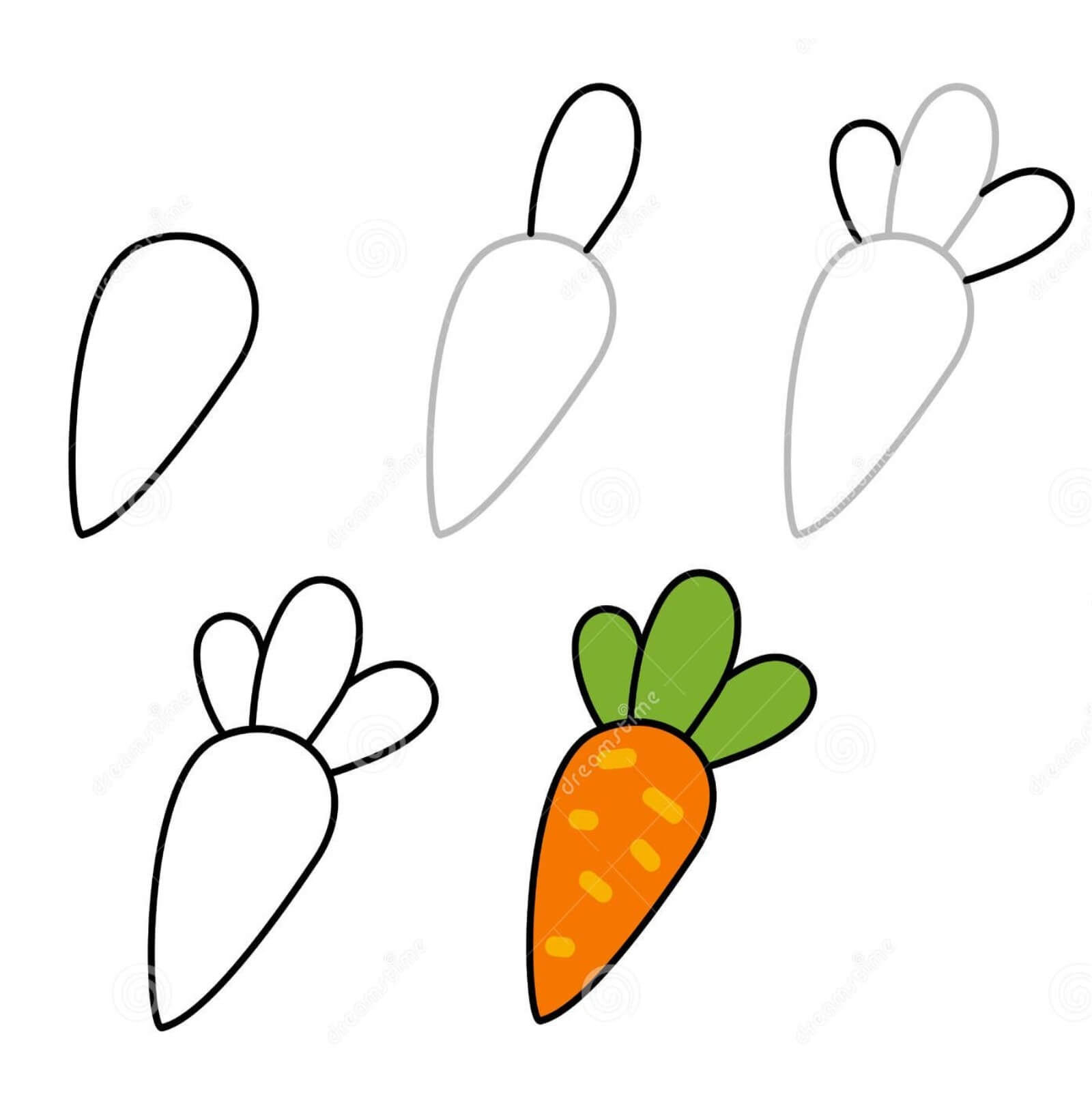Idée de carotte 16 dessin