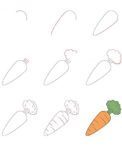 Idée de carotte 4 dessin
