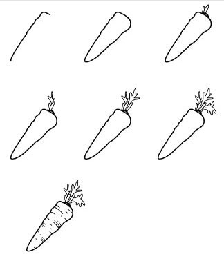 Idée de carotte 7 dessin