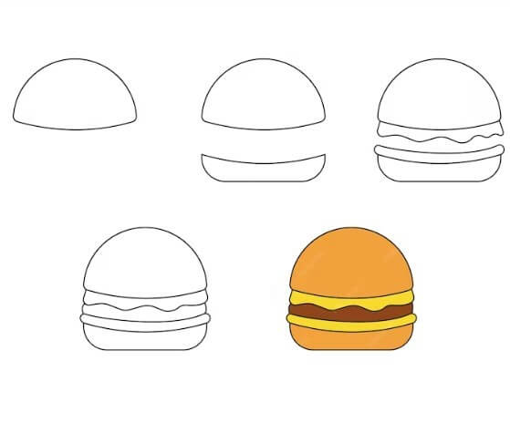 Idée de hamburger 10 dessin