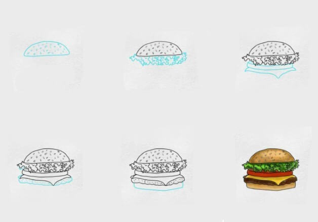Idée de hamburger 7 dessin