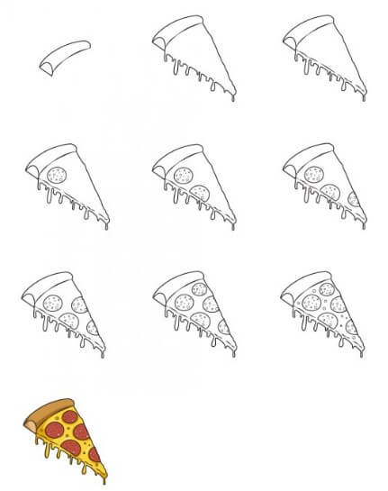 Idée de pizza (2) dessin