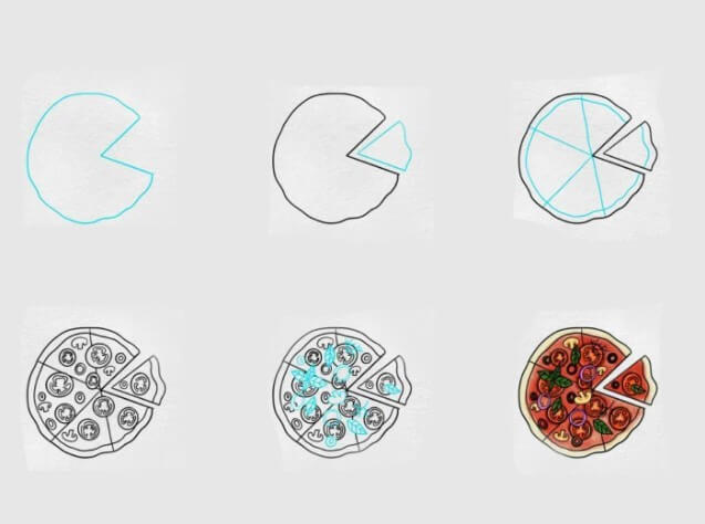 Idée de pizza (4) dessin