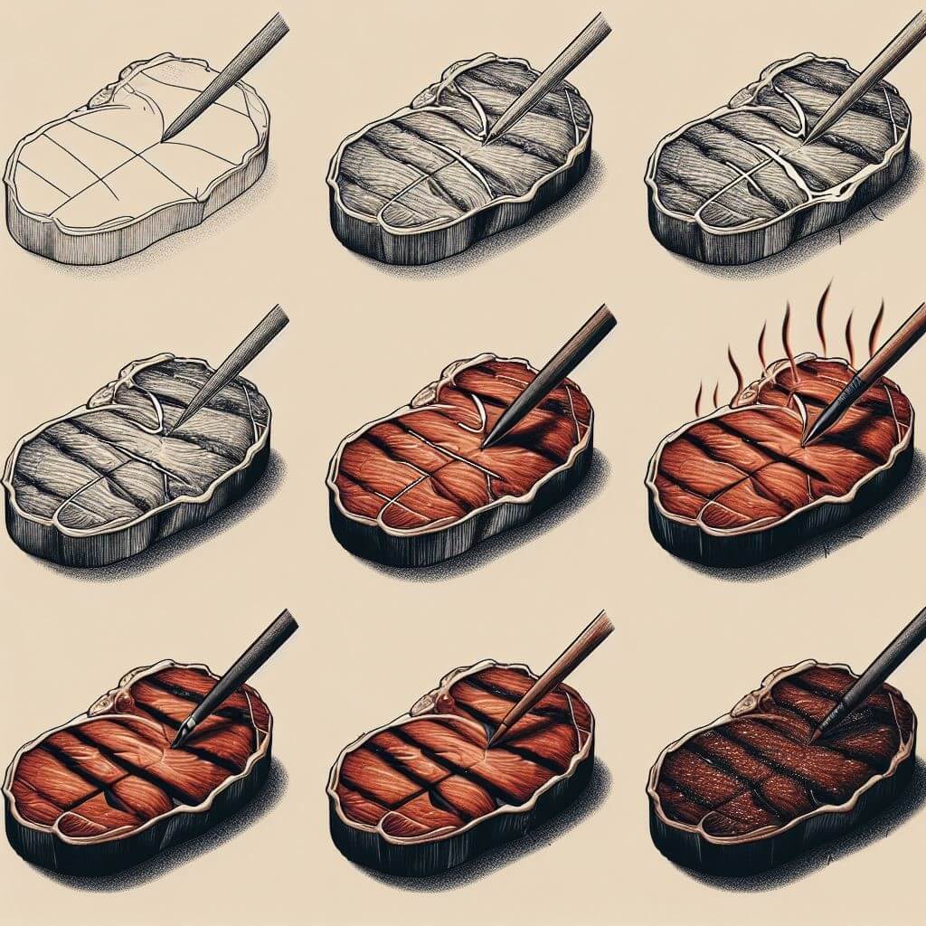 Idée de steak 10 dessin