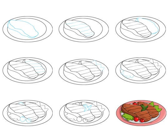 Idée de steak 6 dessin