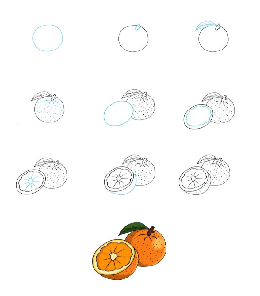 Idée orange (3) dessin