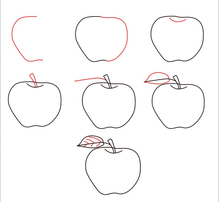 Idée pomme (10) dessin