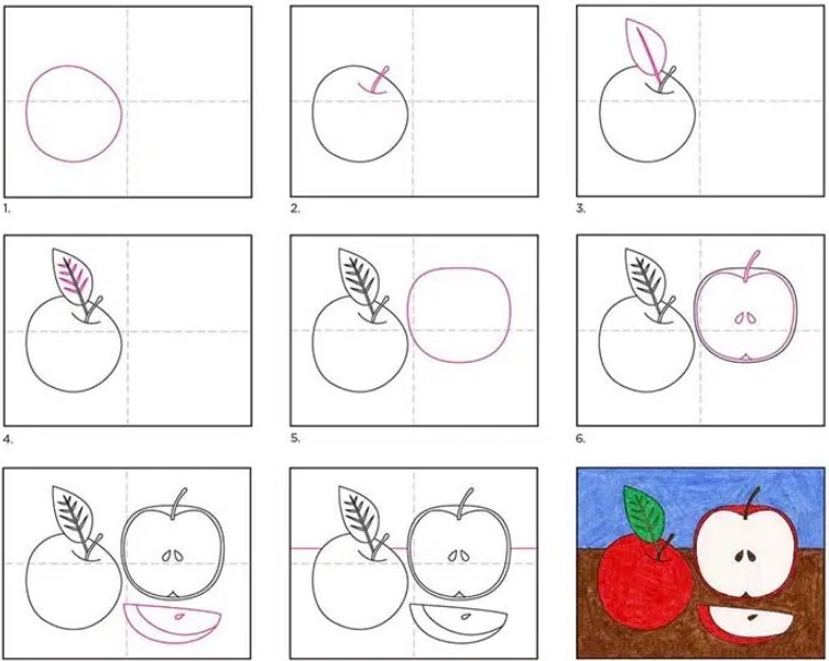 Idée pomme (14) dessin