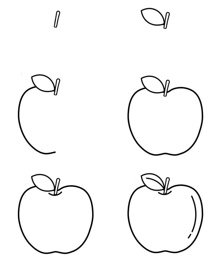 Idée pomme (3) dessin