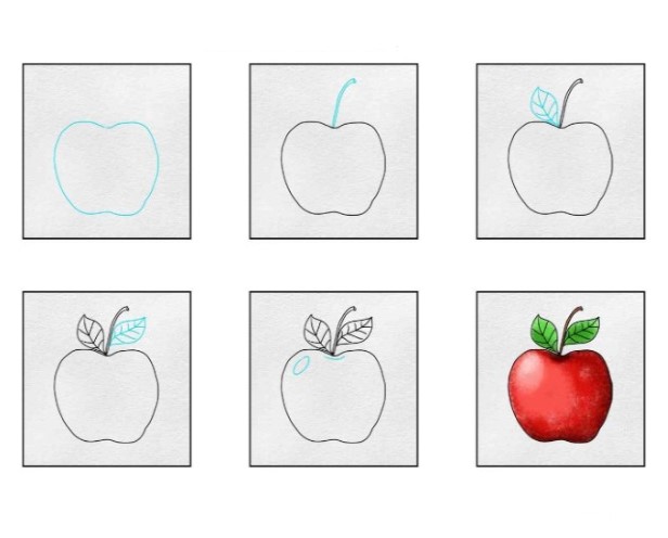 Idée pomme (6) dessin