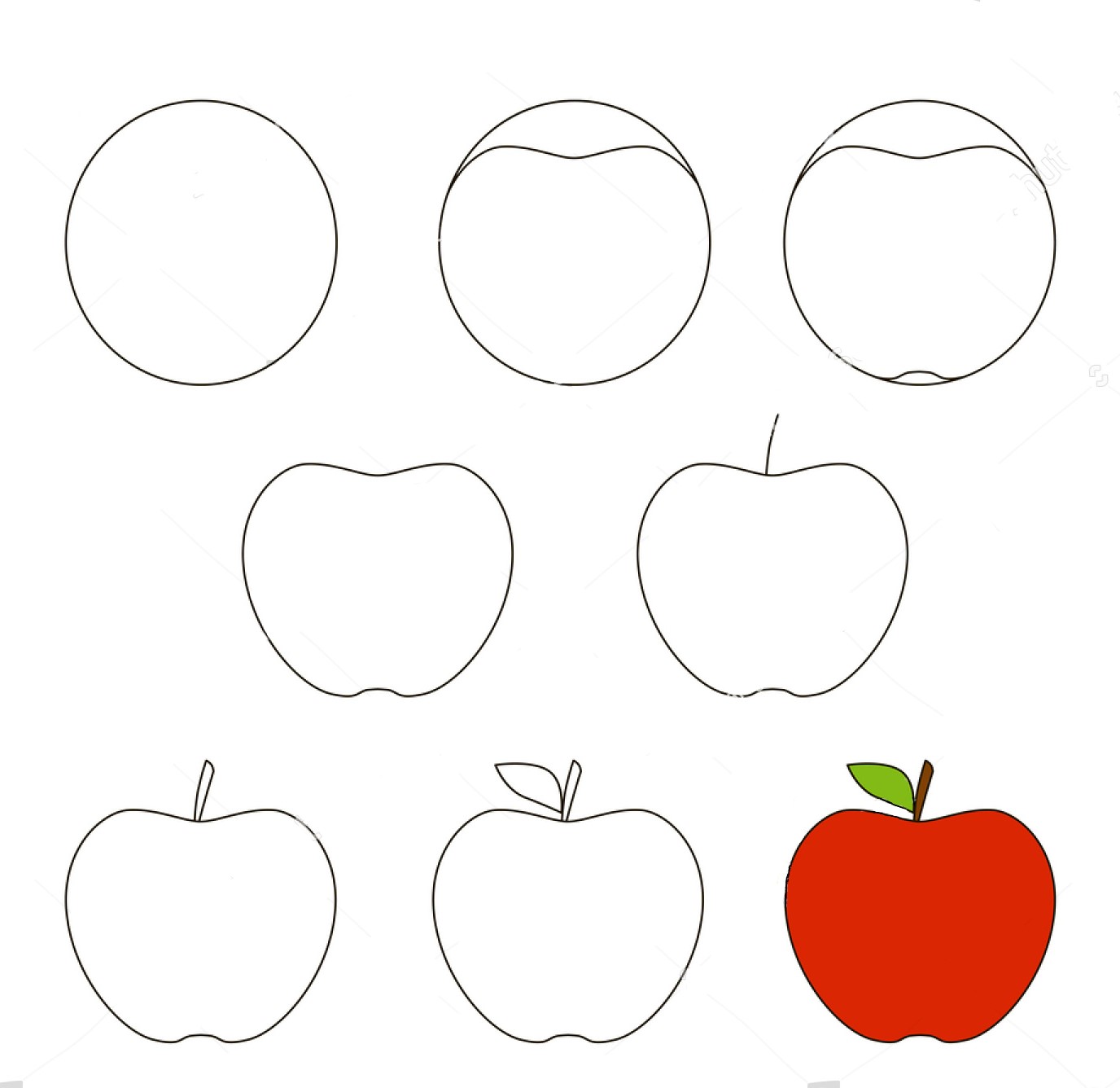 Idée pomme (9) dessin
