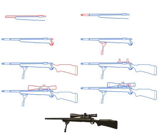 Idée d'arme à feu (10) dessin