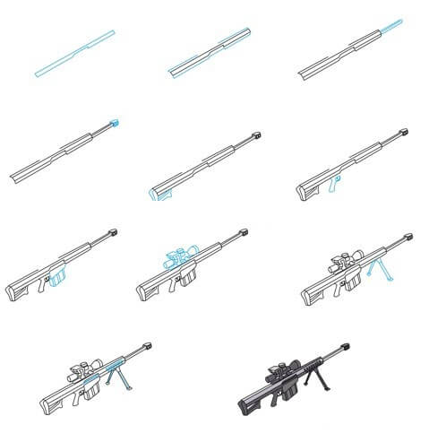 Idée d'arme à feu (4) dessin