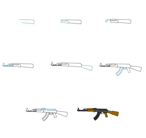 Idée d'arme à feu (8) dessin