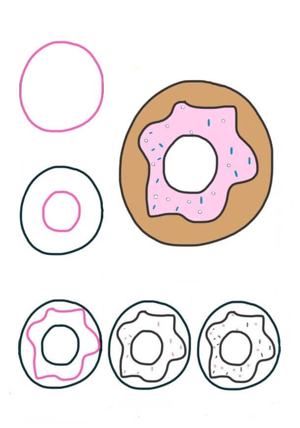 Idée de beignet (4) dessin