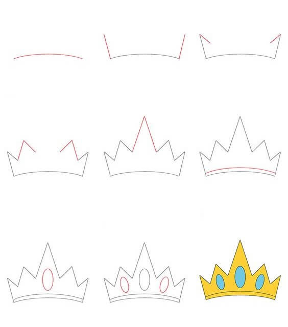 Idée de couronne (11) dessin