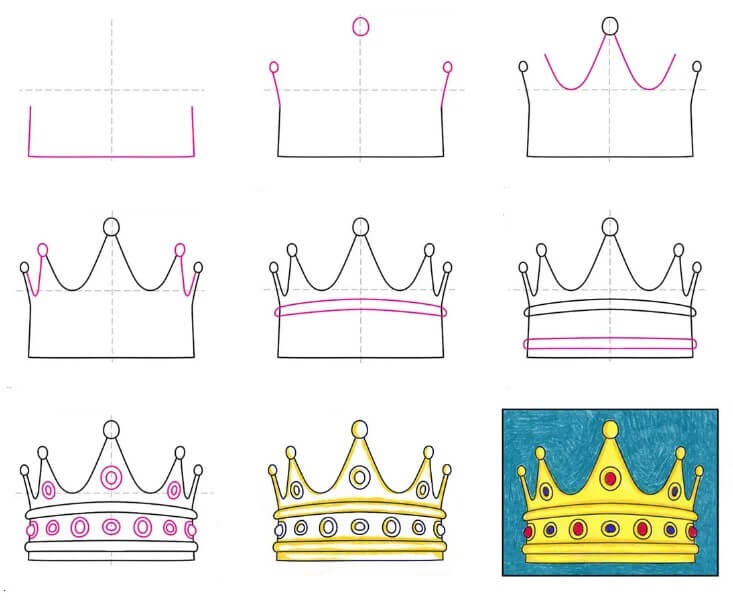 Idée de couronne (15) dessin