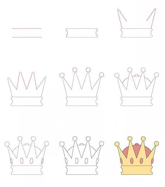 Idée de couronne (6) dessin
