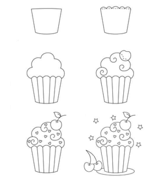 Idée de cupcakes (1) dessin