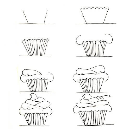 Idée de cupcakes (12) dessin