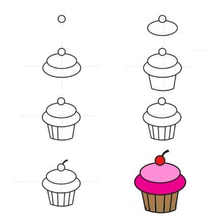 Idée de cupcakes (16) dessin