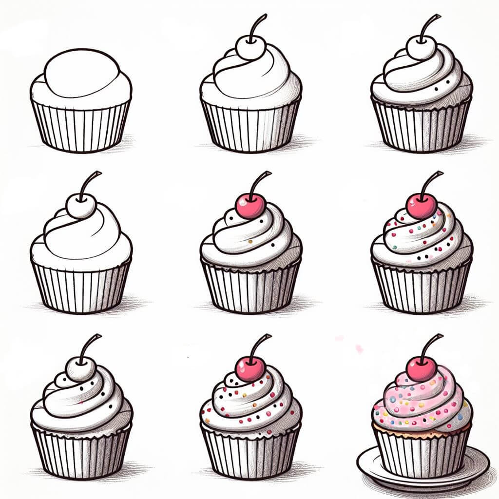 Idée de cupcakes (17) dessin