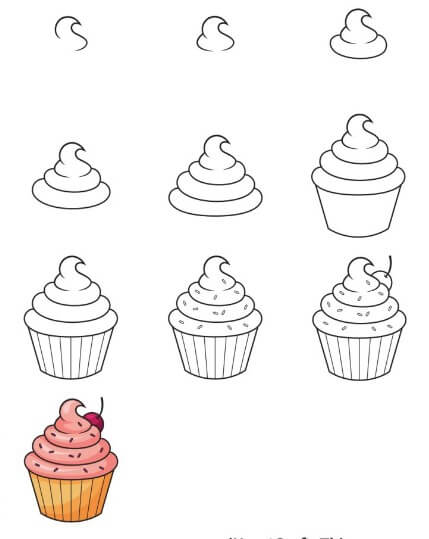 Idée de cupcakes (18) dessin
