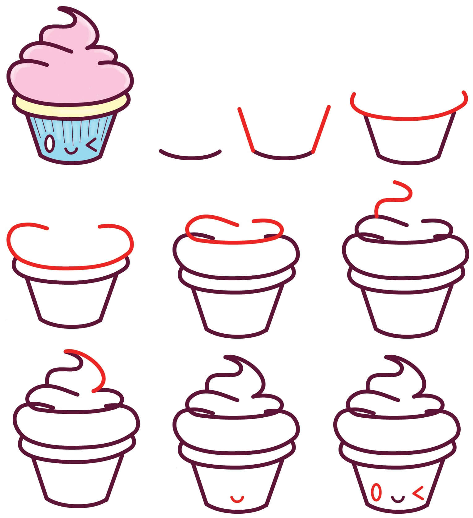 Idée de cupcakes (4) dessin