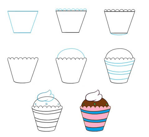 Idée de cupcakes (6) dessin