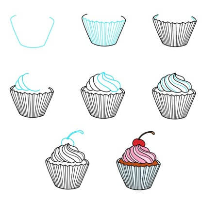 Idée de cupcakes (8) dessin