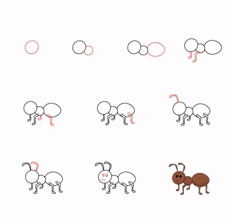 Idée de fourmi (13) dessin