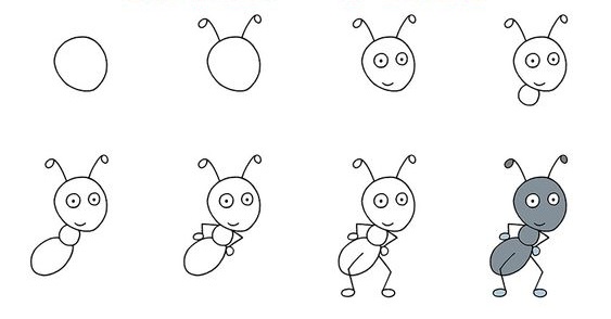 Idée de fourmi (17) dessin
