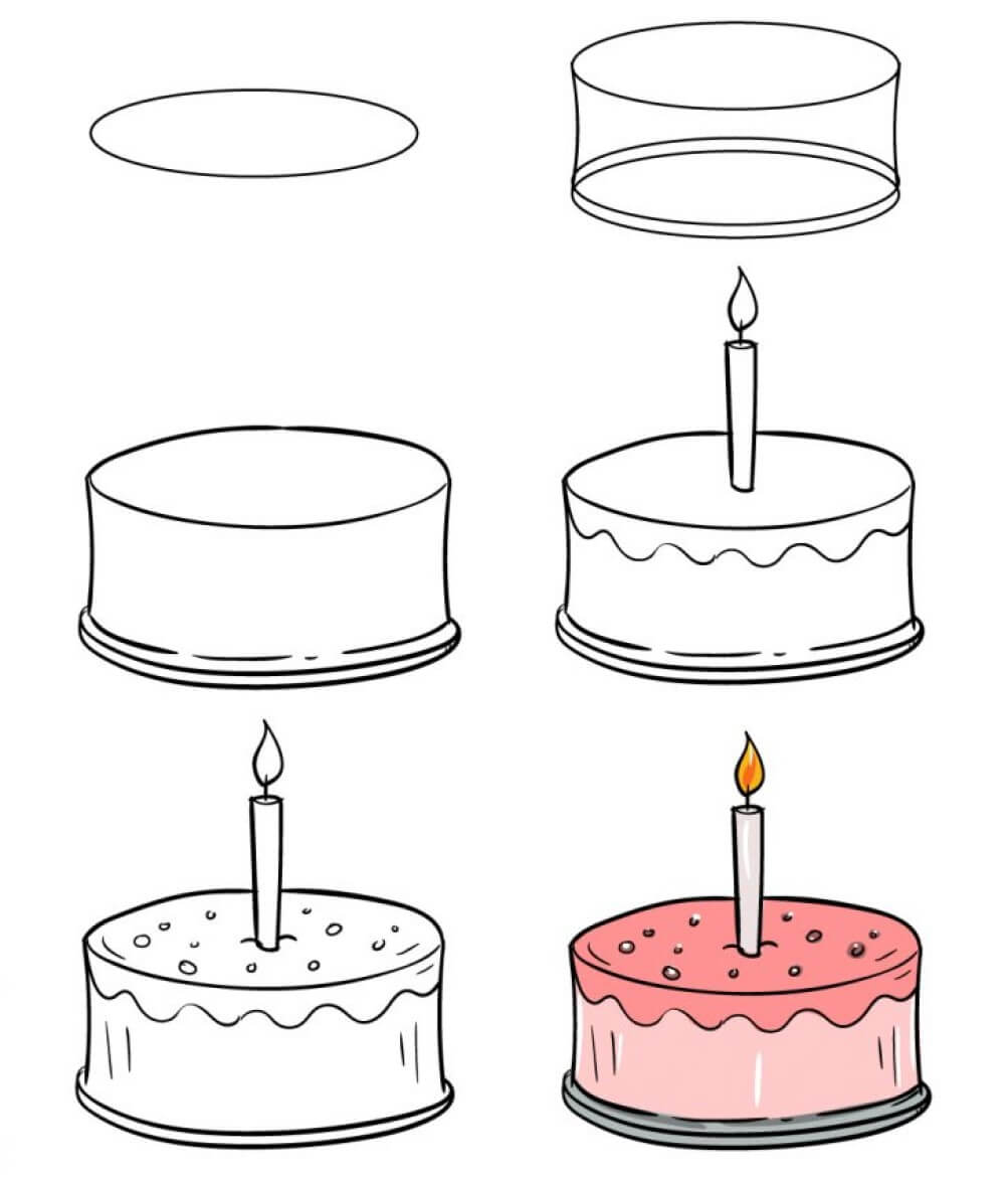 Idée de gâteau à la crème (3) dessin