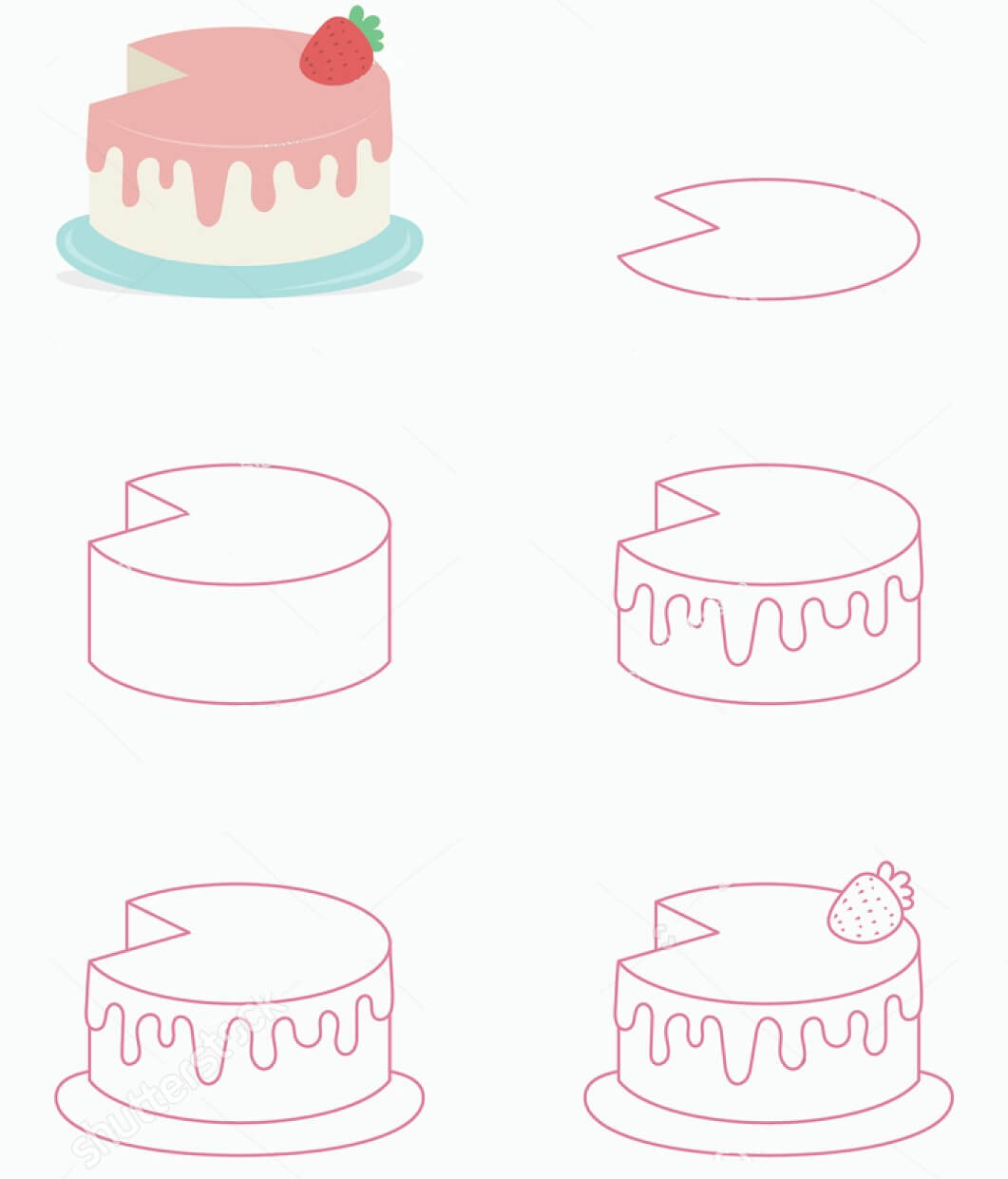Idée de gâteau à la crème (6) dessin