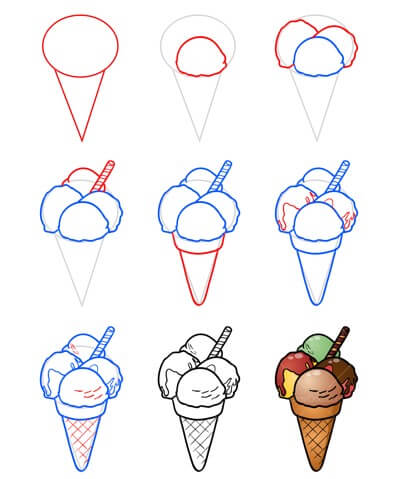 Idée de glace (10) dessin