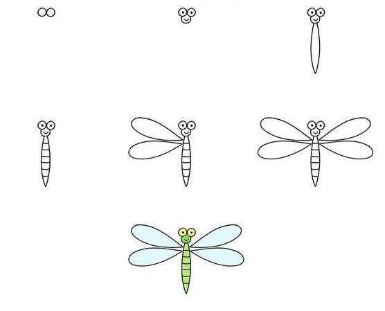 Idée de libellule (1) dessin