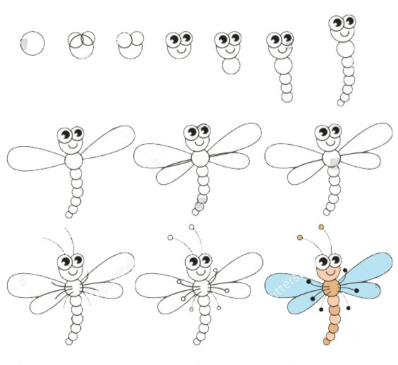 Idée de libellule (24) dessin