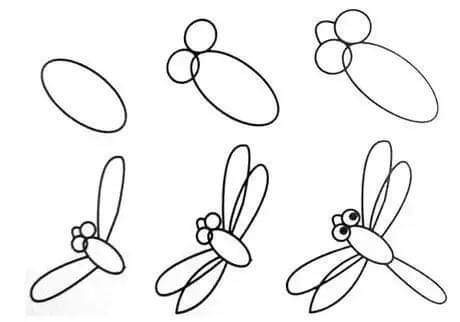Idée de libellule (26) dessin