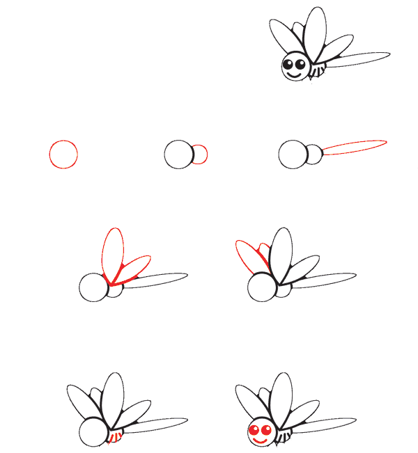 Idée de libellule (28) dessin
