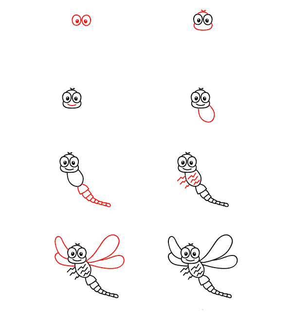 Idée de libellule (30) dessin