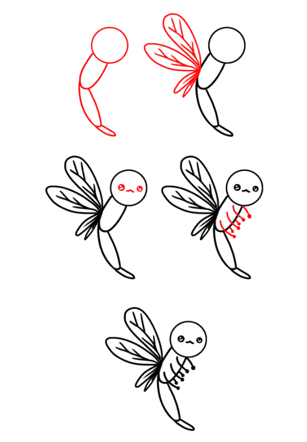 Idée de libellule (34) dessin