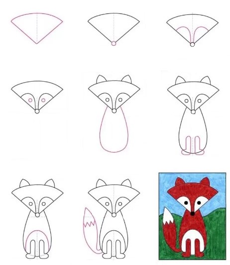 Idée de renard (7) dessin