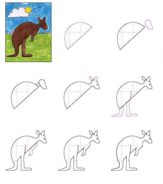 Idée kangourou (4) dessin