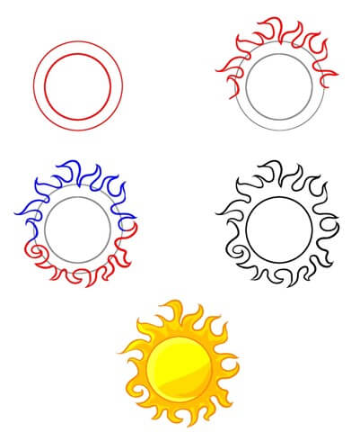 Idée soleil (4) dessin