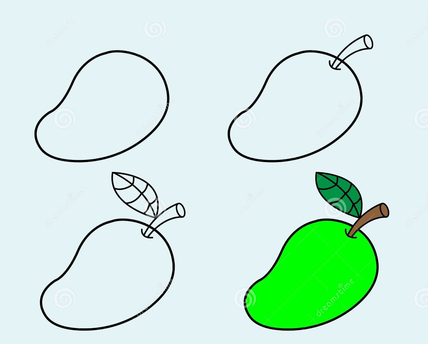 Mangue verte dessin