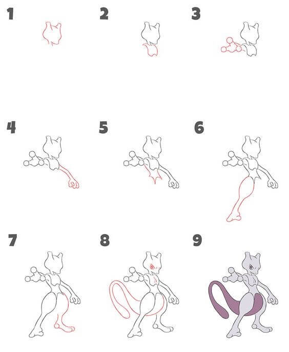 Mewtwo dessin